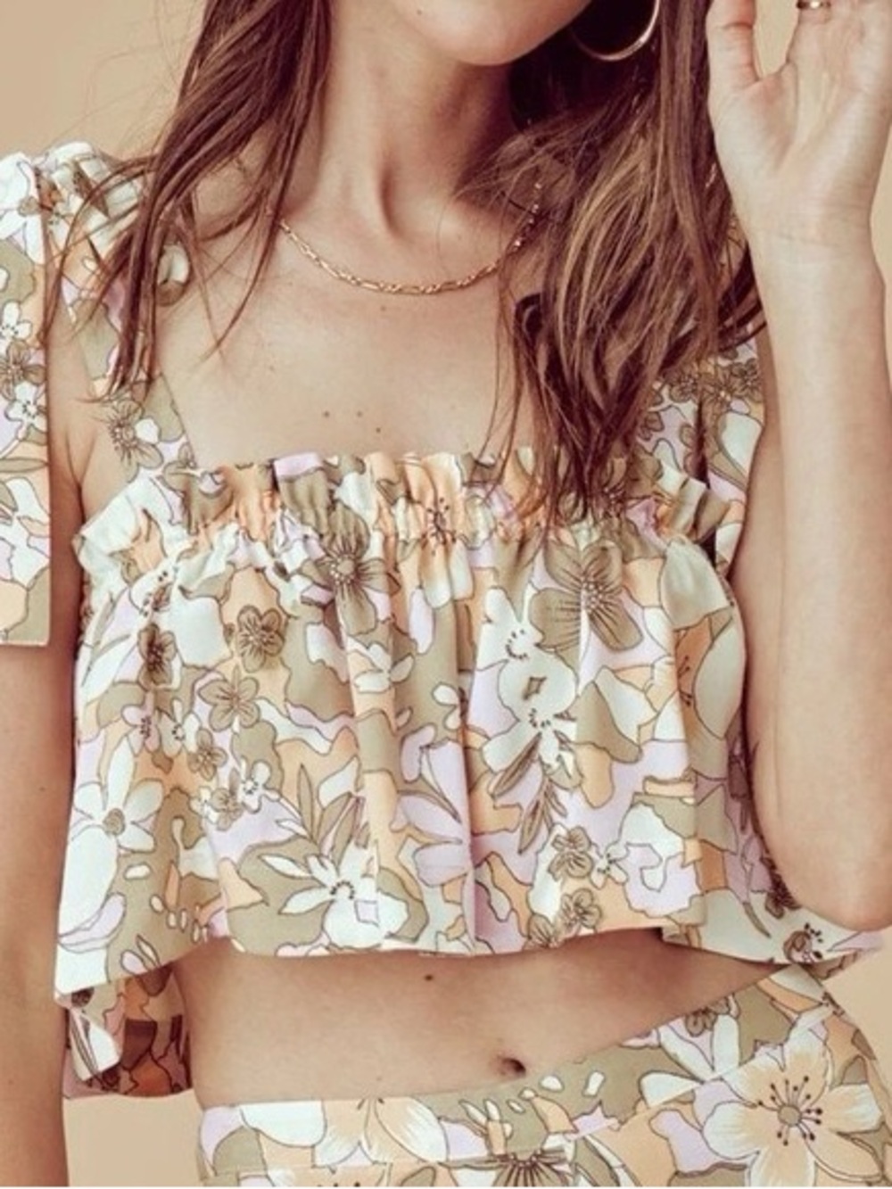 For Love And Lemons Renata Crop Top